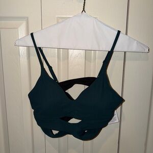 Lululemon sz 10 crossover underband v-neck bra
